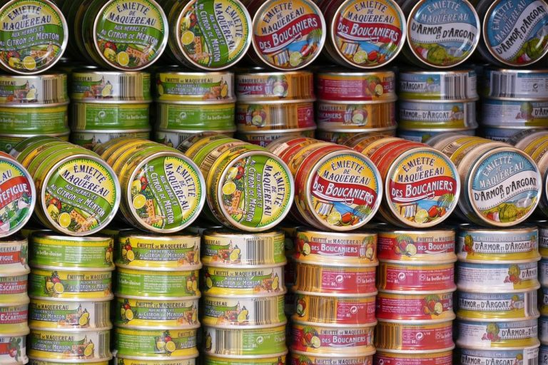 Stocking the food bank shelves
